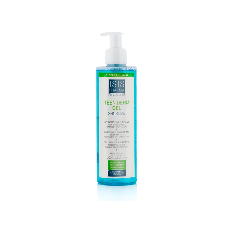Isispharma Teen Derm Gel Sensitive 250ml Limpiador Facial