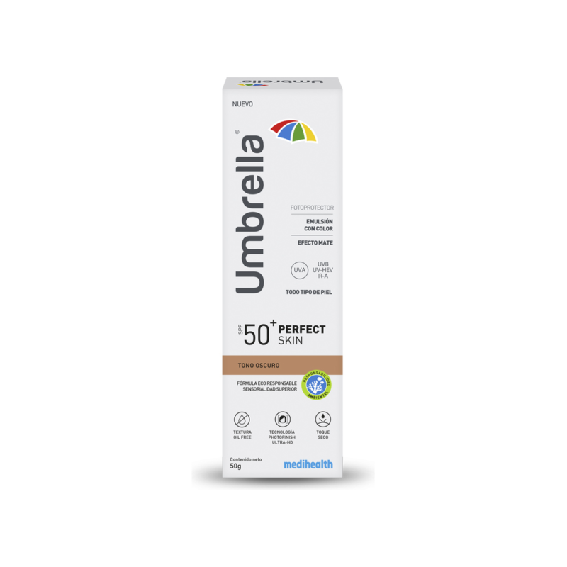 D_NQ_NP_2X_674693-MLU78584888413_082024-F-1.webp Umbrella Perfect Skin tono oscuro SPF 50+,color EFECTO MATE