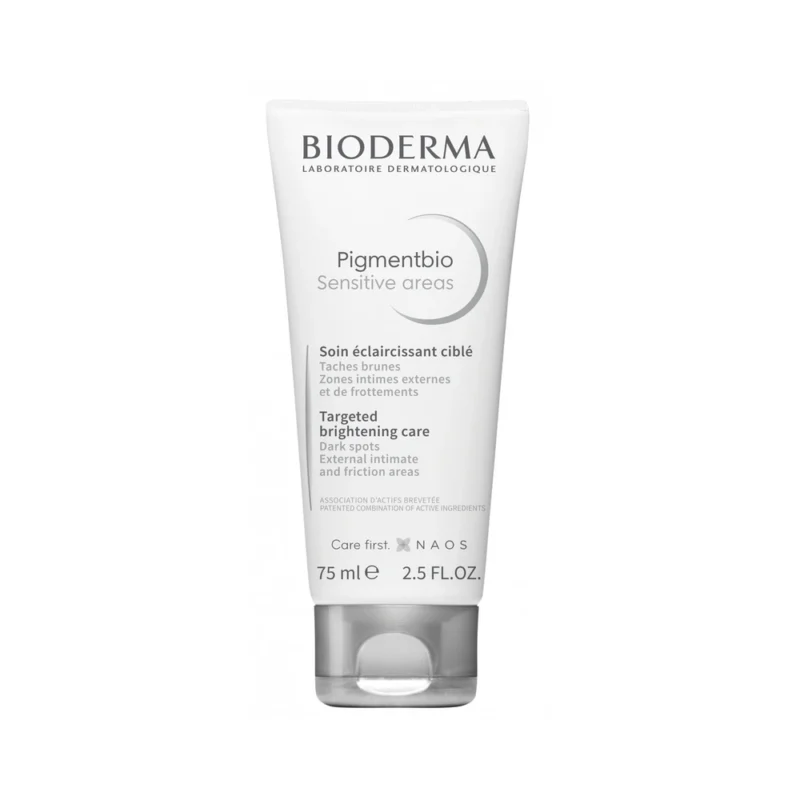 Bioderma Pigmentbio Sensitive Areas Crema Corporal, Ilumina Zonas Delicadas, 75 ml