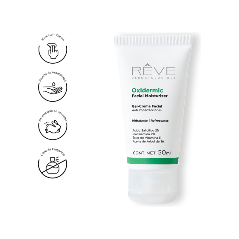 D_NQ_NP_2X_741190-MLU74221380517_012024-F-1.webp Reve Oxidermic Gel Crema Hidratante Anti Imperfecciones Tipo de piel Todo tipo de piel