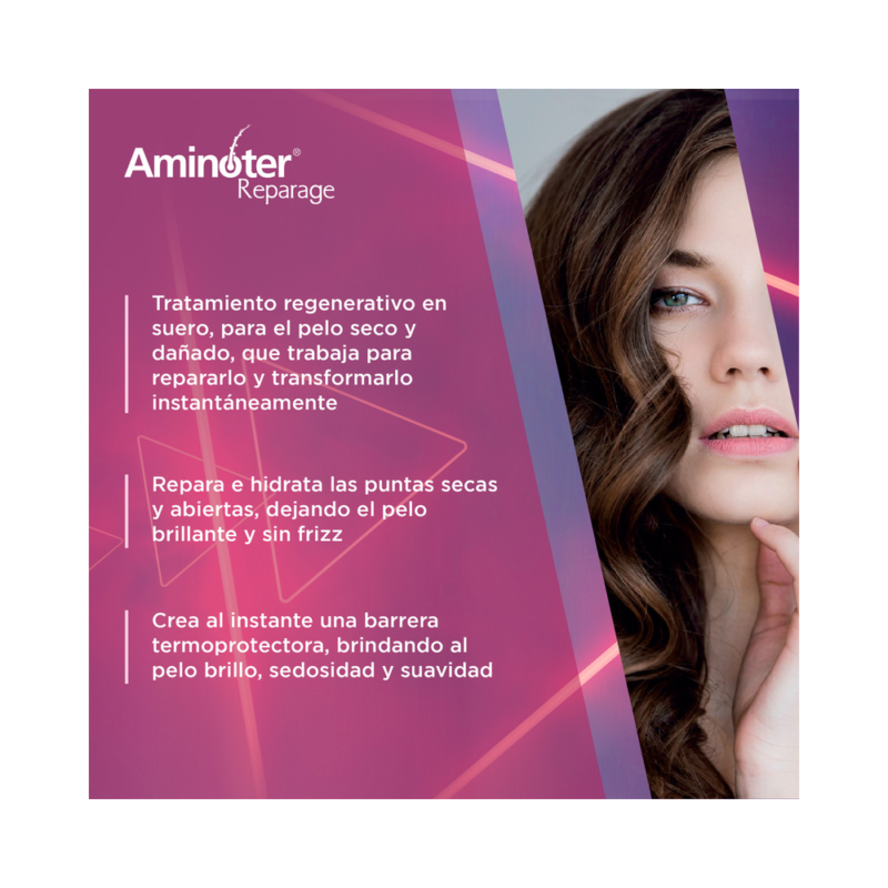 Aminoter Reparage Suero Capilar Reparador De Puntas 50 Ml