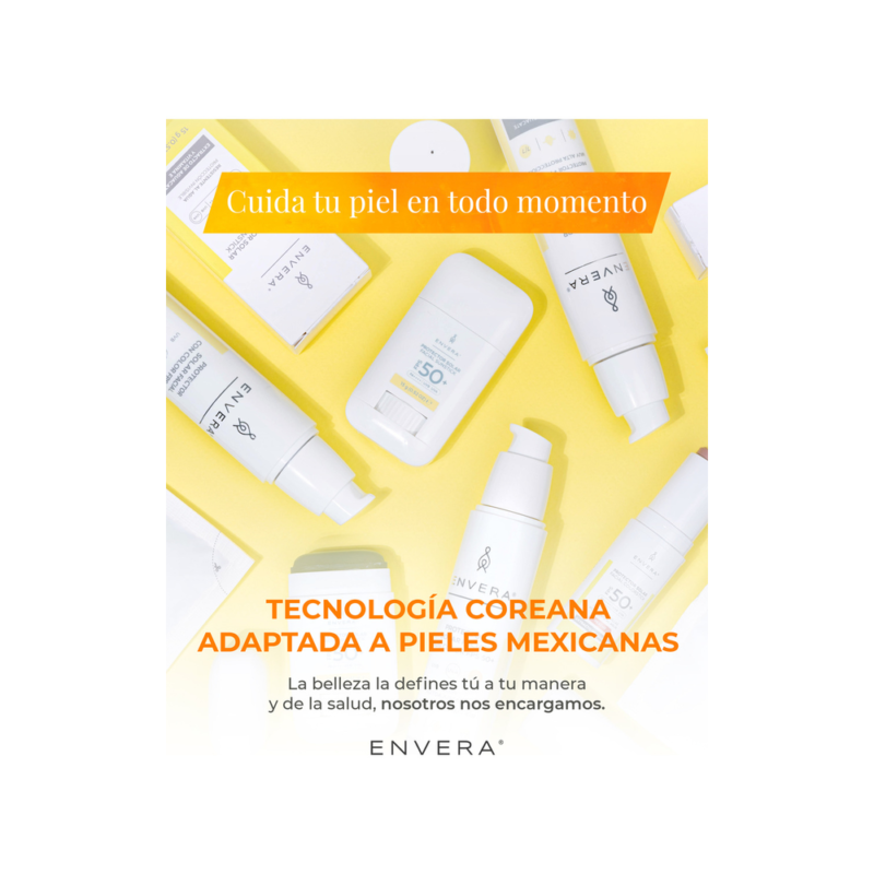 Protector Solar Facial 10gr en Barra con Color (Peachy) FPS 50+ UVA/UVB, PA++++ | Bloqueador Solar y Color para Mejillas, Párpados, Labios | Skincare Vegano y Cruelty Free | ENVERA