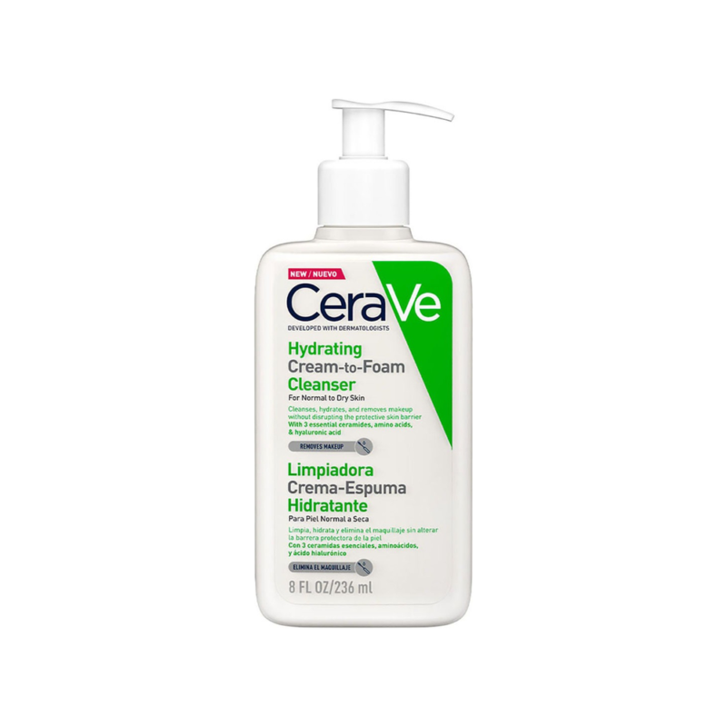 Crema Espuma Cerave Limpiadora Hidratante Para Rostro 236ml Momento de aplicación Día/Noche Tipo de piel piel normal a seca