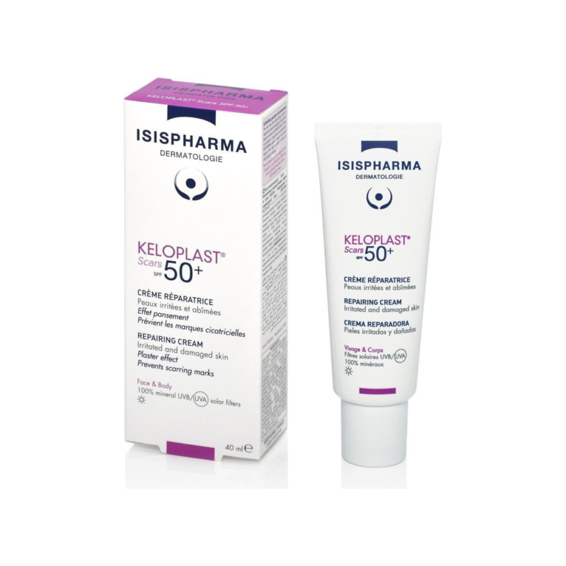 D_NQ_NP_2X_886143-MLU75010224262_032024-F-1.webp Isispharma Keloplast Scars 50+ 40ml Crema Facial Reparadora Tipo de piel Todo tipo de piel