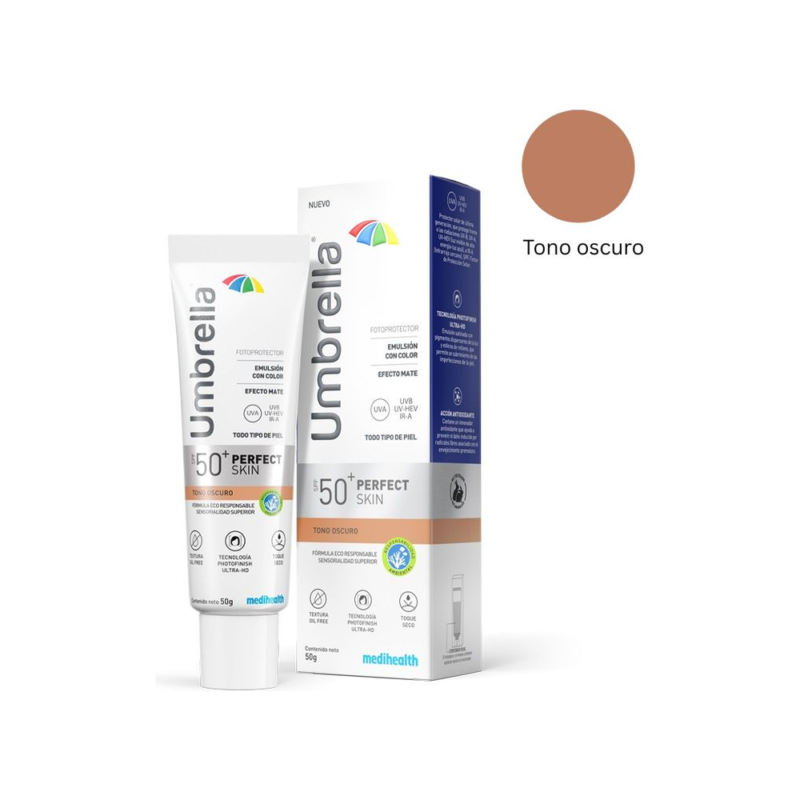 D_NQ_NP_2X_890500-MLA91045400592_092025-F-1.webp Umbrella Perfect Skin tono oscuro SPF 50+,color EFECTO MATE