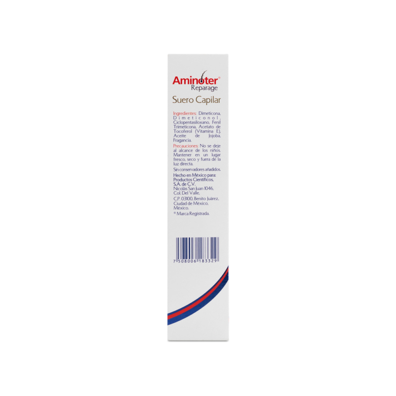 Aminoter Reparage Suero Capilar Reparador De Puntas 50 Ml