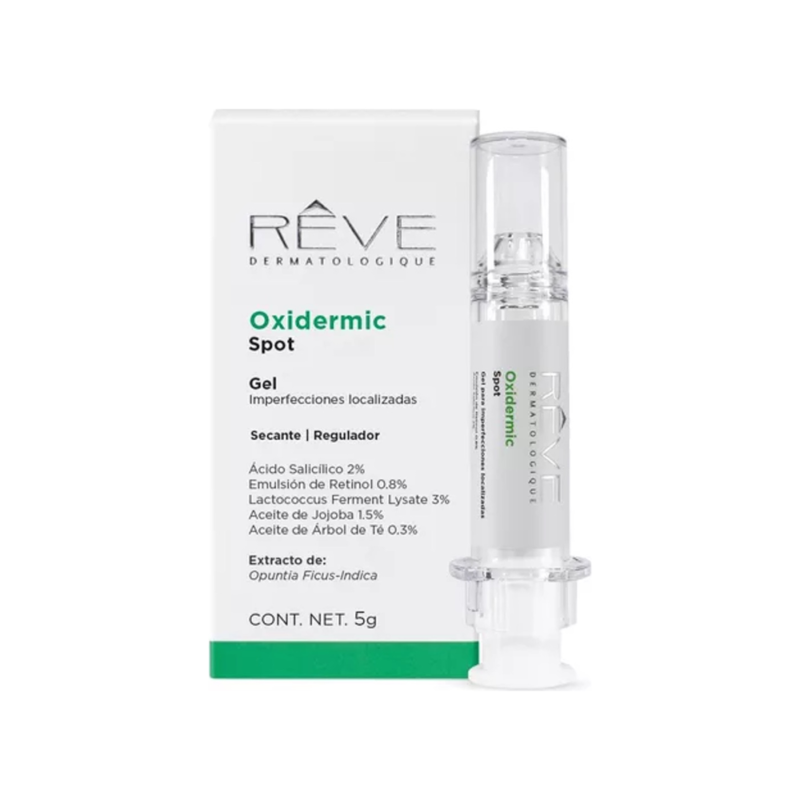 Reve Oxidermic Spot Gel Para Imperfecciones Localizadas Momento De Aplicación Día/noche Tipo De Piel Grasa